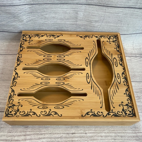 Ziplock Bag Storage Organizer for Drawer Wall Bamboo - Picture 9 of 9